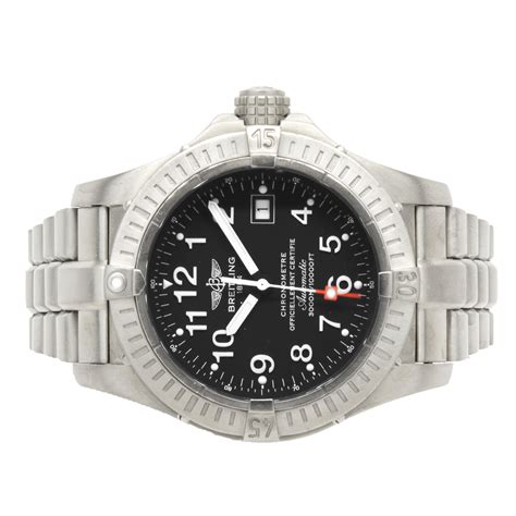 breitling titanium bezel|Breitling titanium seawolf.